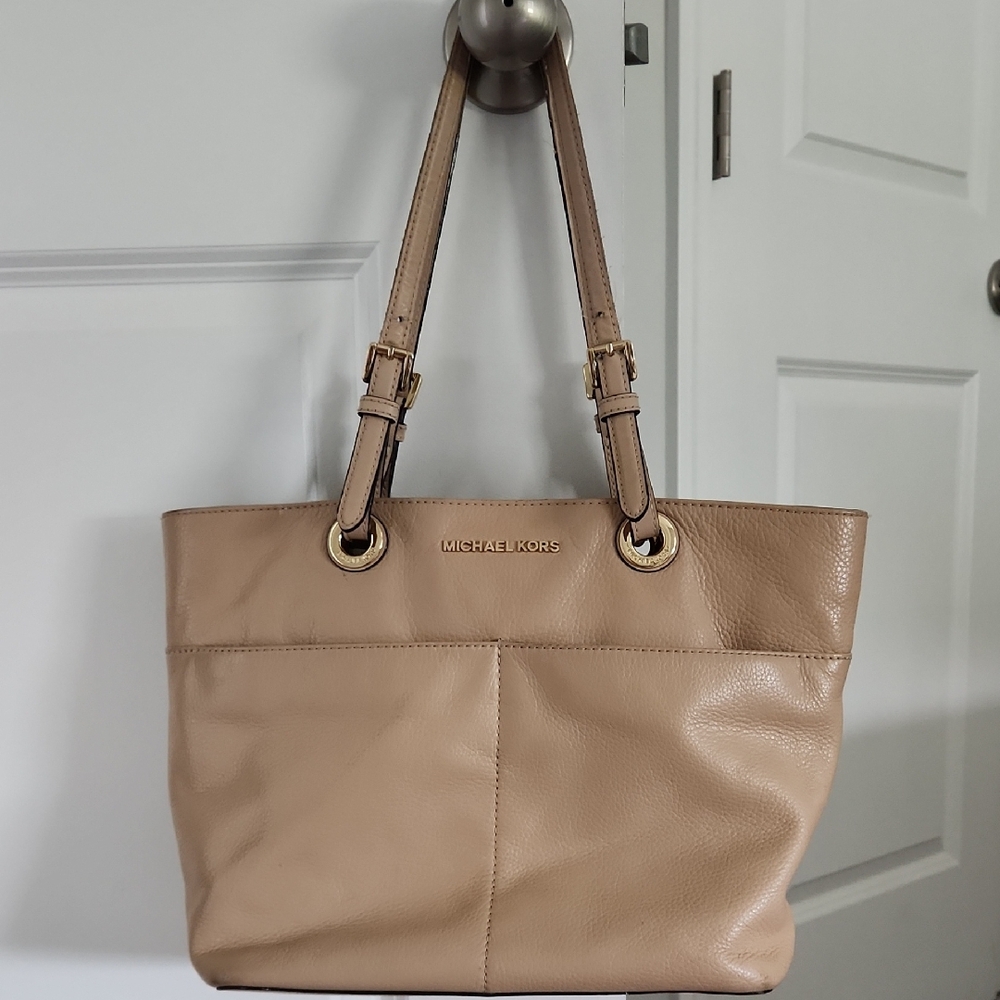 Michael Kors Beige Leather Tote